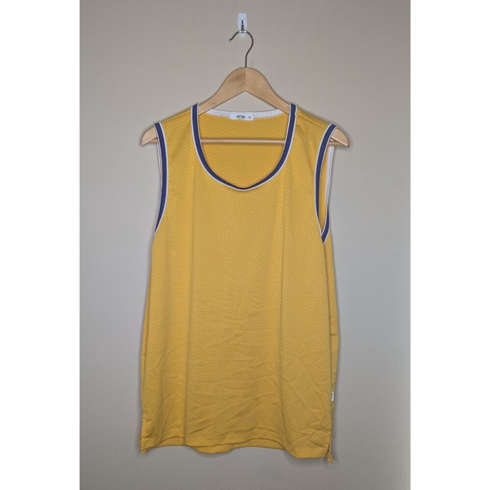 EPTM Epitome Men’s Blank Mesh Jersey — Medium, Lakers-Colorway Vintage Fit
